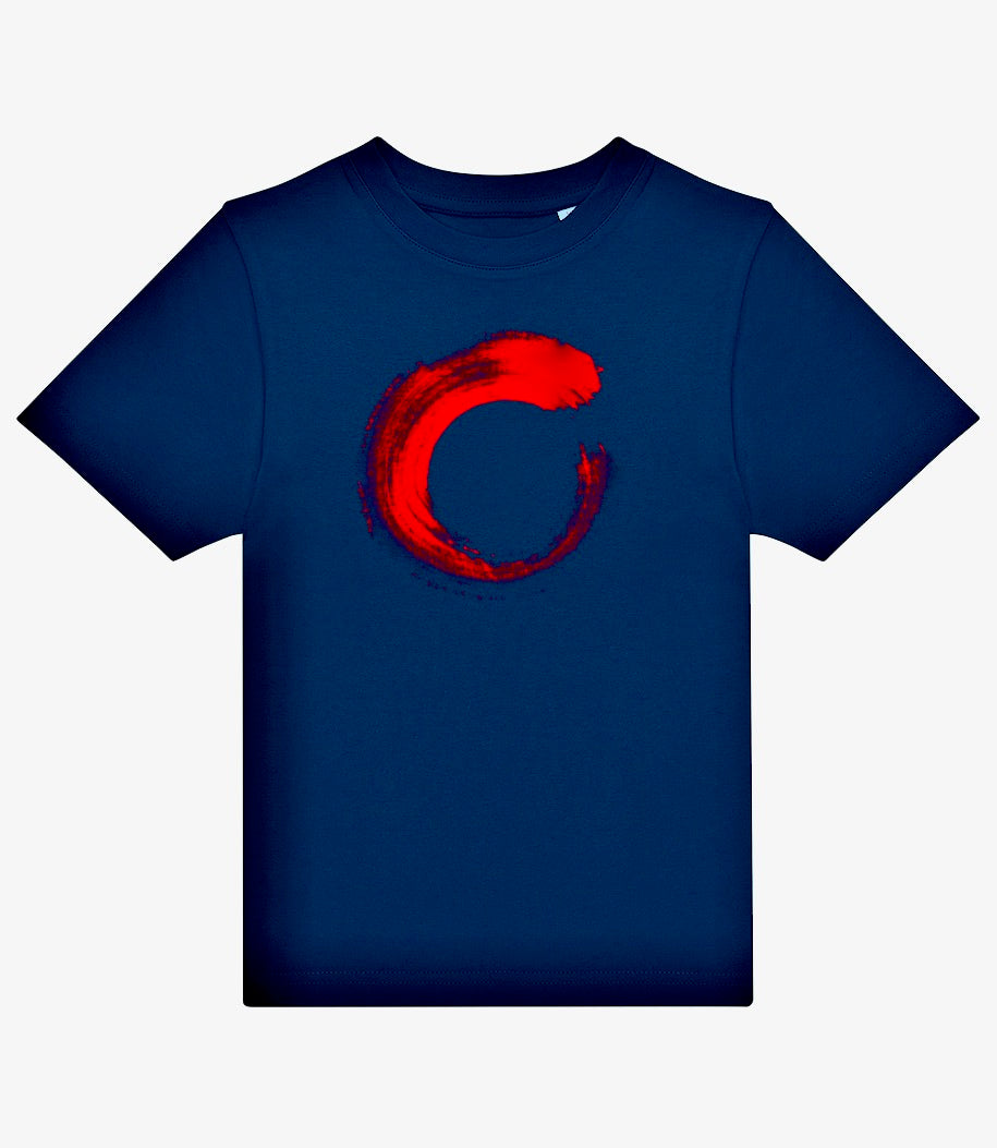 SHAN Red Circle Navy T-Shirt Children