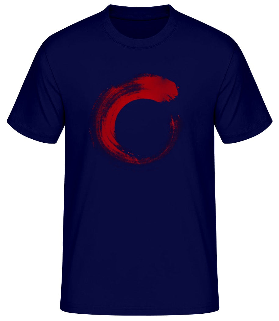 SHAN Red Circle Navy T-Shirt Men