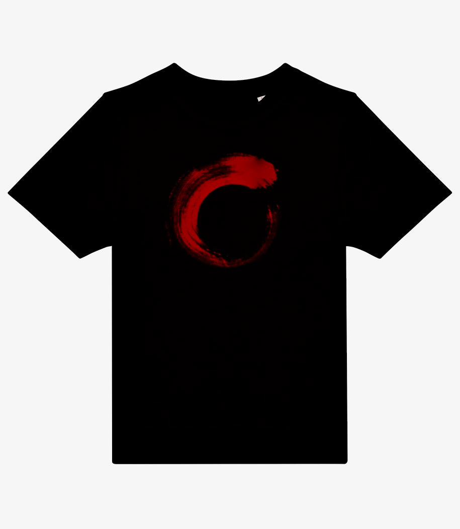 SHAN Red Circle Black T-Shirt Children