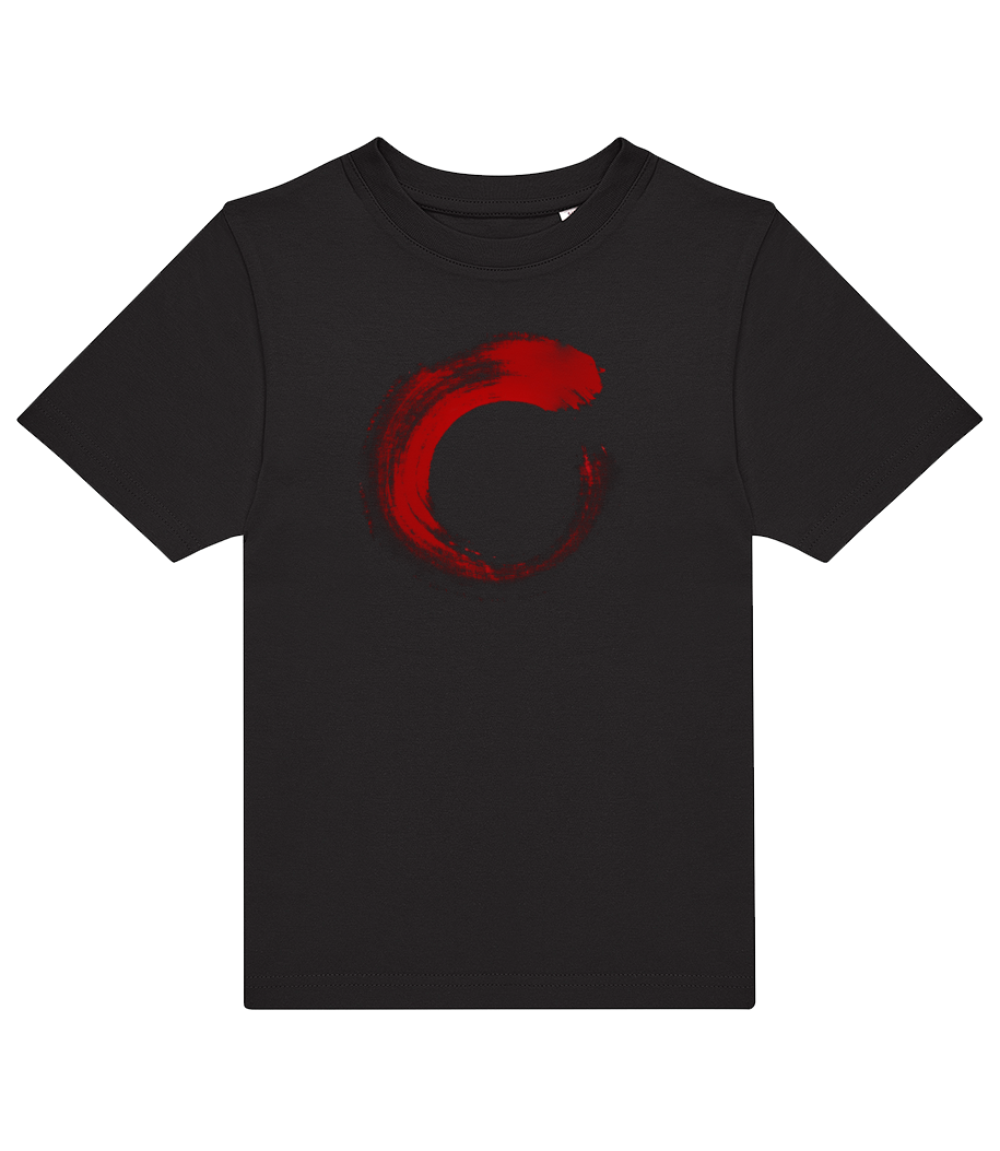 SHAN Red Circle Black T-Shirt Children