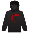 SHAN Red Circle Black Hoodie Children
